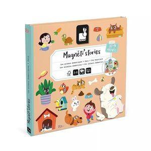 Janod Magneti Stories Animals Pets Home 28 Magnet Magnetic Story Book Travel Car